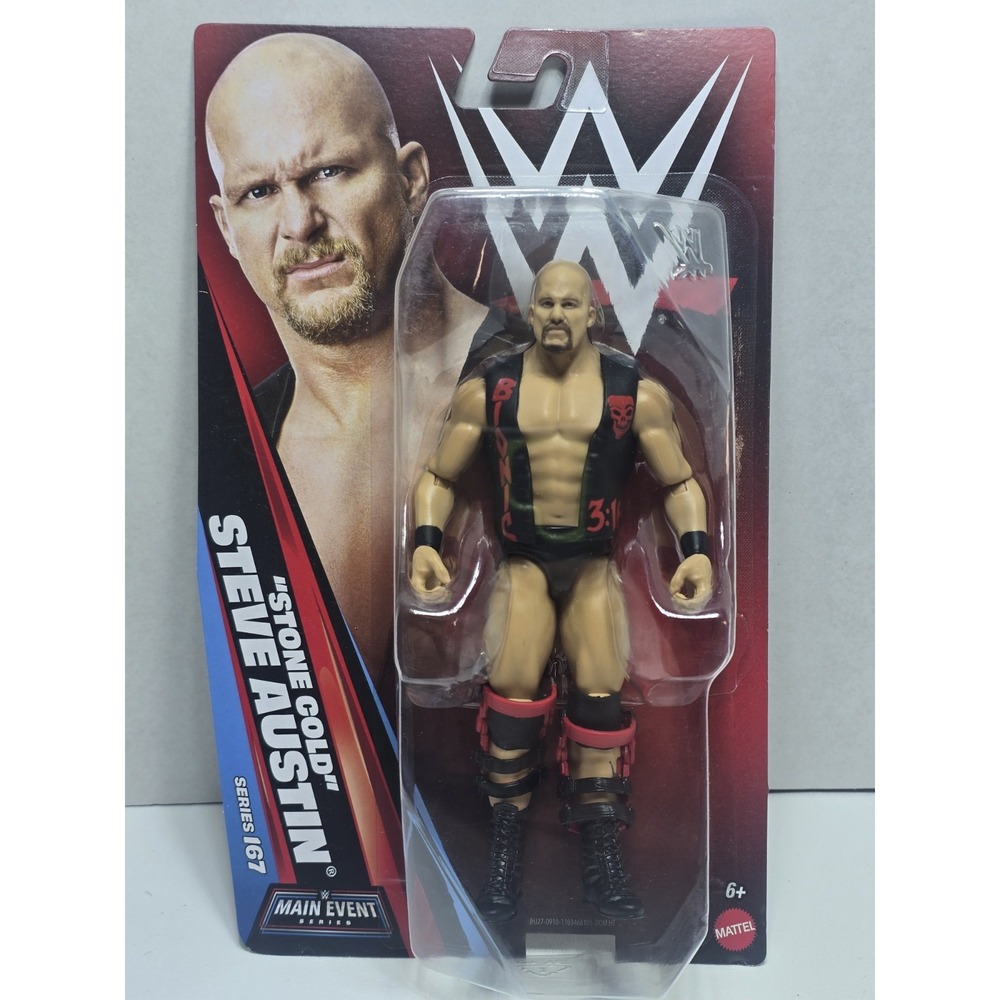 Stone Cold Steve Austin WWE Mattel Main Event Basic Series 167 Wrestling Figure
